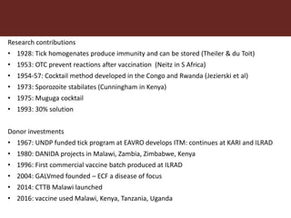 Vaccines and diagnostics—The case for regional One Health centres of excellence 
