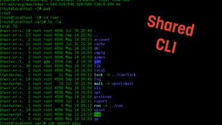 Shared
CLI
 