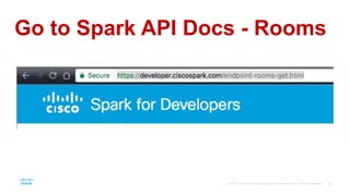 Go to Spark API Docs - Rooms
 