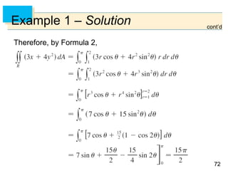 7272
Example 1 – Solution cont’d
Therefore, by Formula 2,
 
