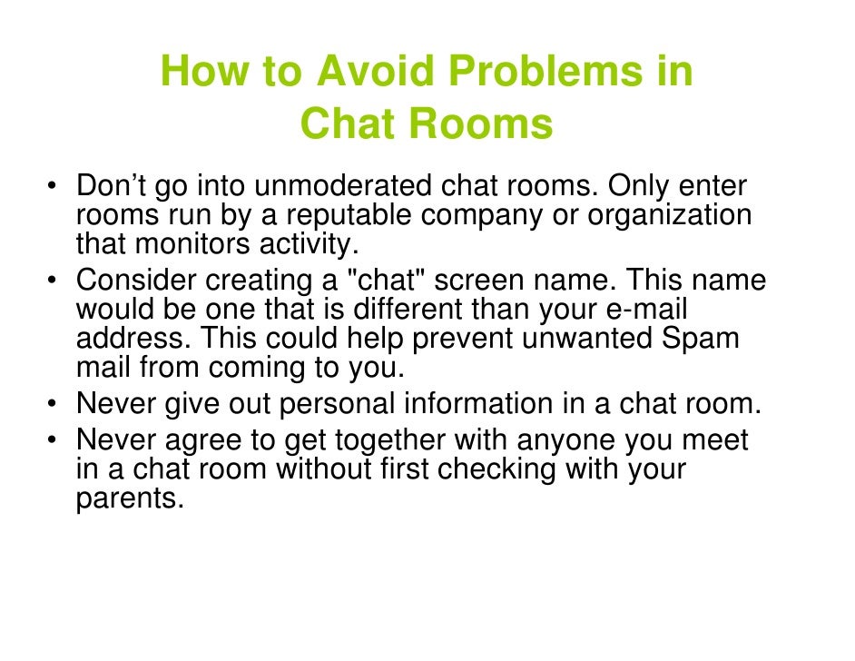 Chat Room Safety