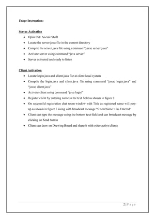 Chat Room System using Java Swing | PDF