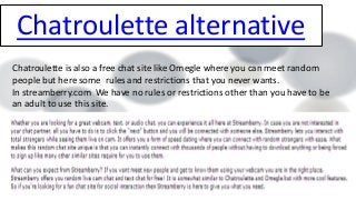 Chatroulette alternativ deutsch