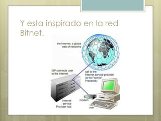 Y esta inspirado en la red
Bitnet.
 