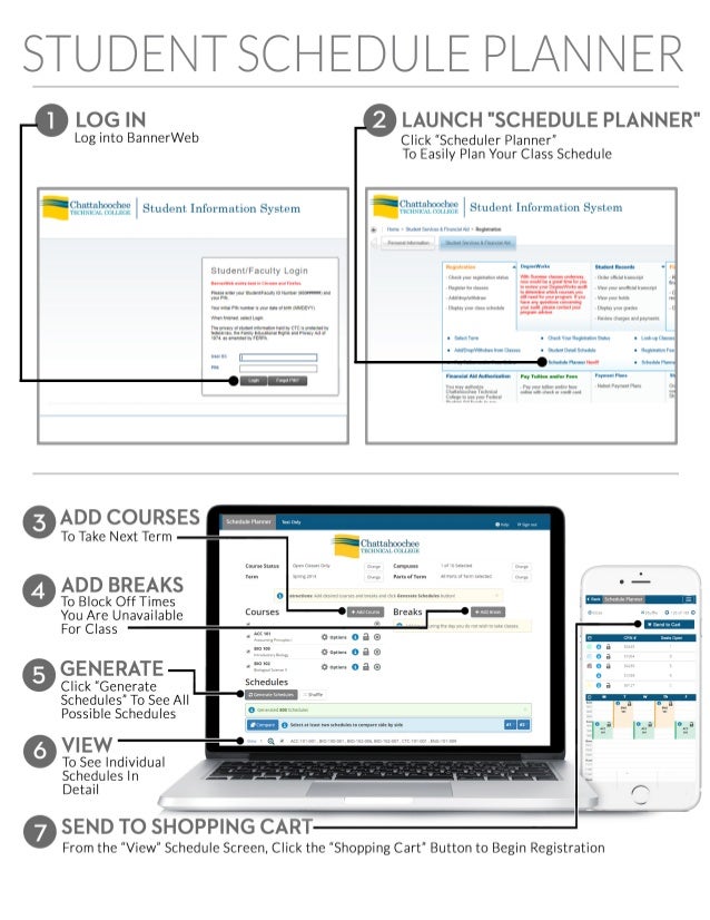 college scheduler handout college scheduler
