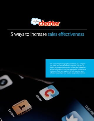 5 ways to increase sales effectiveness