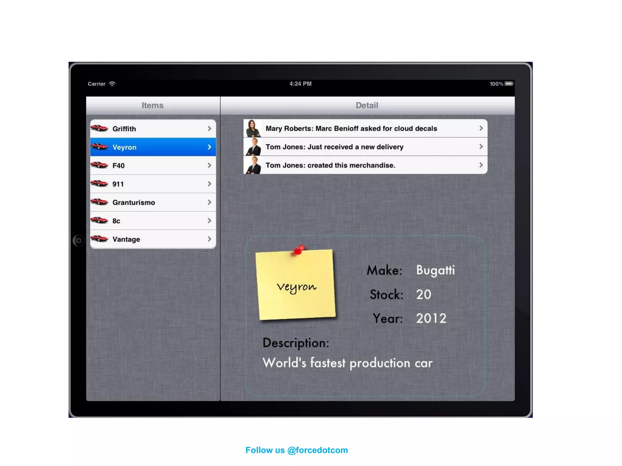 Follow us @forcedotcom
 