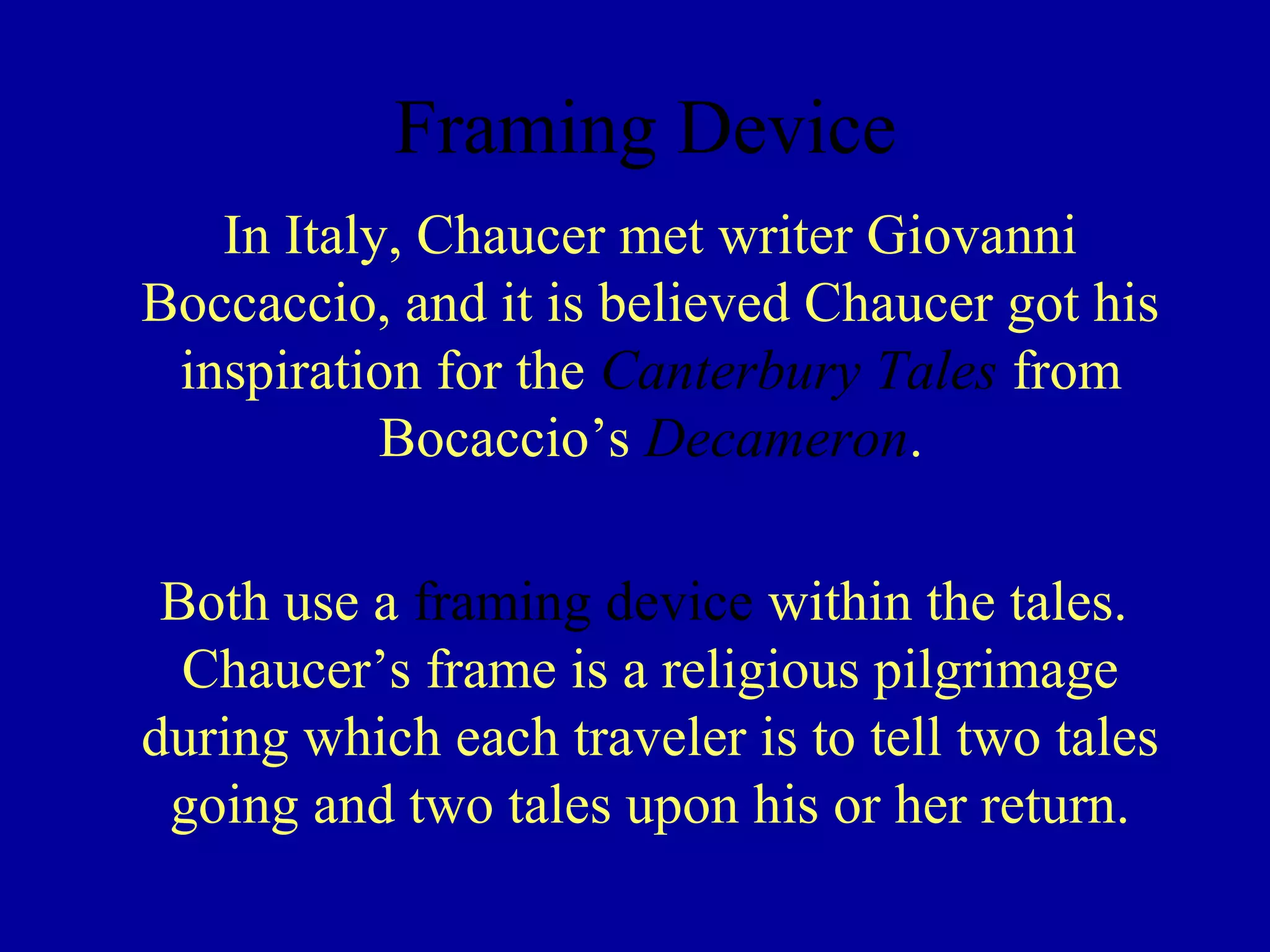 Chaucer | PPT