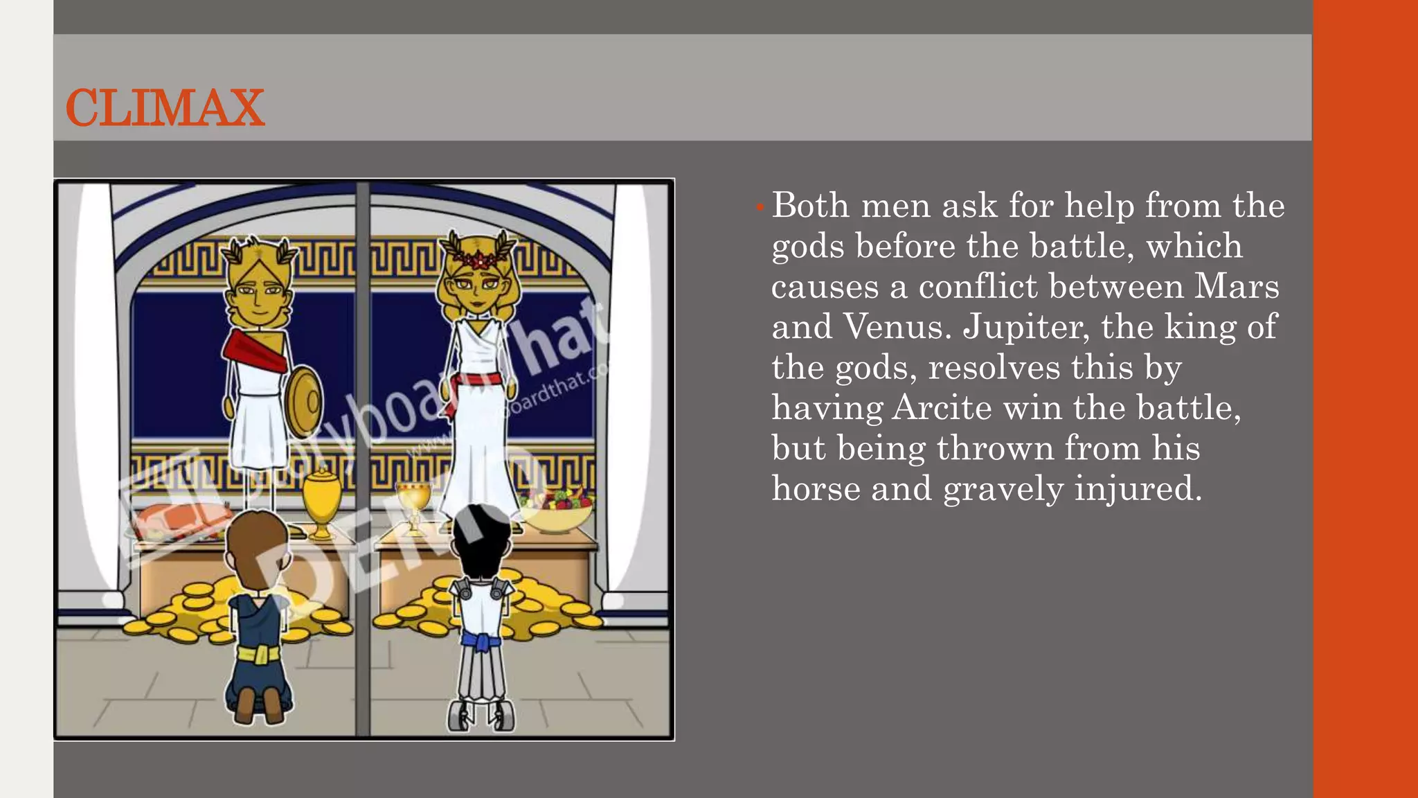 Chaucer's Canterbury Tales -the-knight's tale plot diagram | PPTX