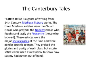 Chaucer and Canterbury Tales | PPTX