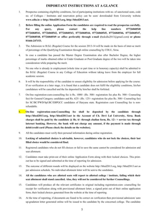 Chaudhary devi lal university prospectus 2016 17 educationiconnect.com ...