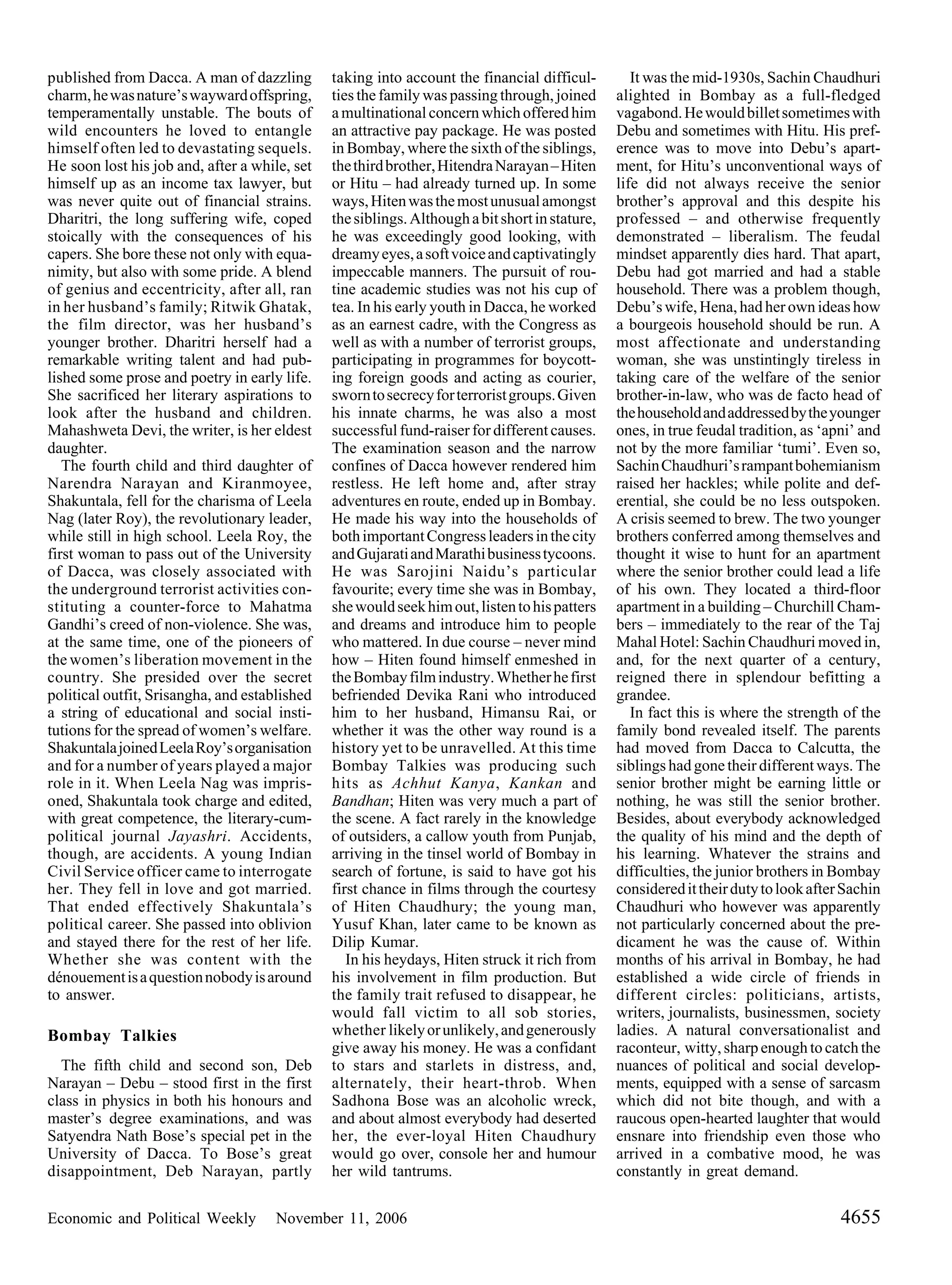 Chaudhuris Of Bharenga PDF