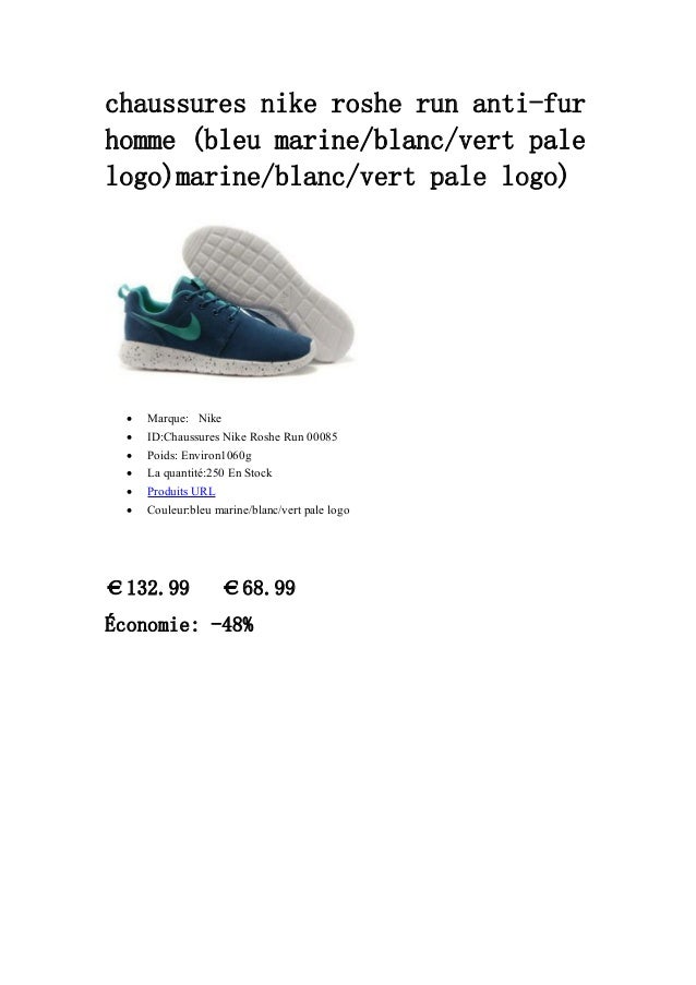 roshe run bleu vert