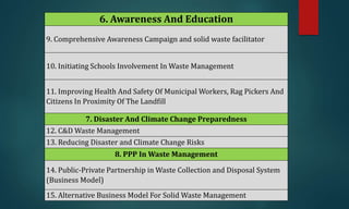 Strategic Solid Waste Management Plan for Municipalities: Chautara ...