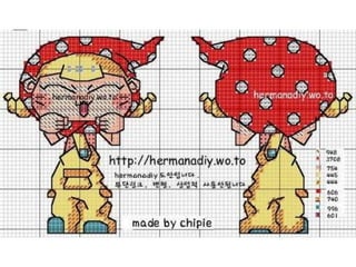 Chaveirinhos ponto cruz