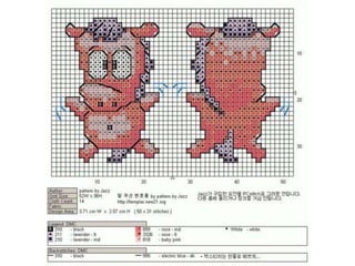 Chaveirinhos ponto cruz