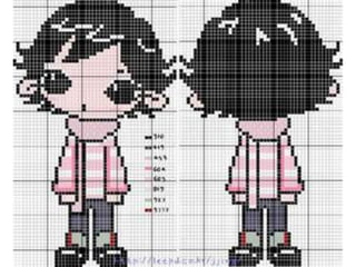 Chaveirinhos ponto cruz