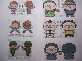 Chaveirinhos ponto cruz