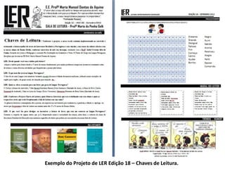 Exemplo do Projeto de LER Edição 18 – Chaves de Leitura.
 