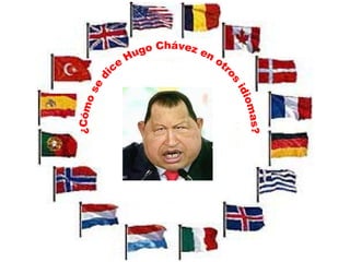 ¿Cómo se dice Hugo Chávez en otros idiomas? 