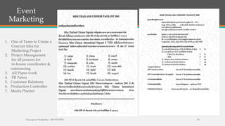 I’ve trained our admin to reply a prompt answers, even face to a negative comments.
Because, we’re thinking of Brand, Social media could be The best for Brand awareness,
but must be consider to cope with a crisis, to maintain a Brand in mind, for our Fans.
I can say Sara1000chang, is one of
our success to build an online Society to
the right target, by our main objective
to be a community for people who
interested in craftwork and drive them to
visit to Klongthom Center.
Chayaporn Poolpokar : 083-970-8783 70
 
