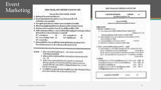 Event
Marketing
Chayaporn Poolpokar : 083-970-8783 78
 