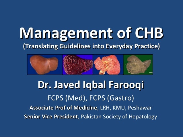 Management Of Chronic Hepatitis B