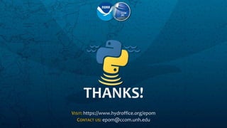 e-learning Python for Ocean Mapping - Empowering the next generation of ...