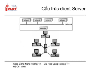 Cấu trúc client-Server




Khoa Công Nghệ Thông Tin – Đại Hoc Công Nghiệp TP
Hồ Chí Minh
 