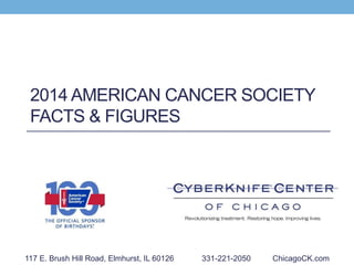 2014 AMERICAN CANCER SOCIETY
FACTS & FIGURES
117 E. Brush Hill Road, Elmhurst, IL 60126 331-221-2050 ChicagoCK.com
 