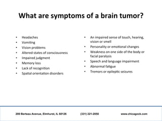 Brain Tumors: CyberKnife Center of Chicago Treatment Overview