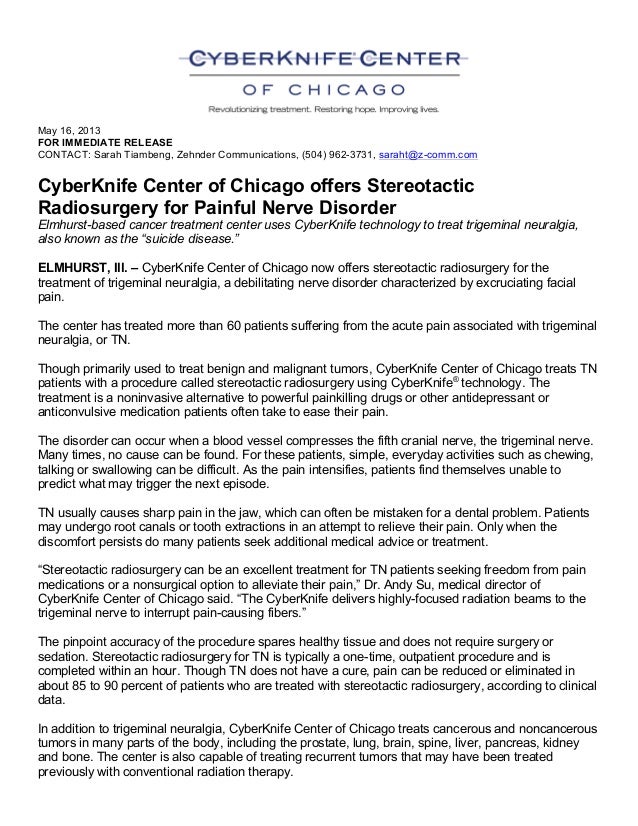 CyberKnife Center of Chicago offers Stereotactic Radiosurgery for