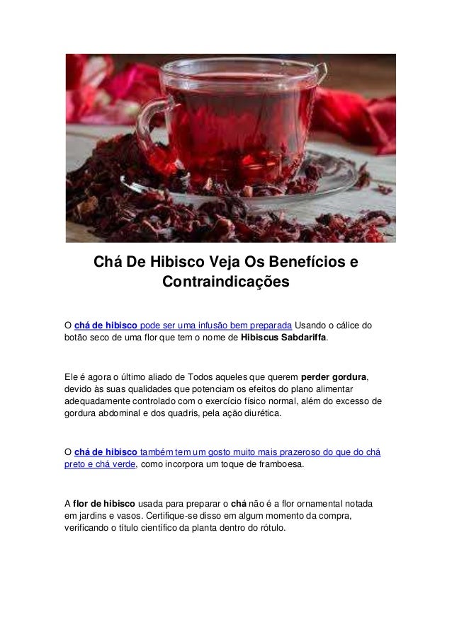 Chá De Hibisco Qual Os Benefícios - Vários Benefícios