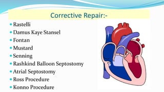 Congenital Heart Disease & Surgical Management | PPTX