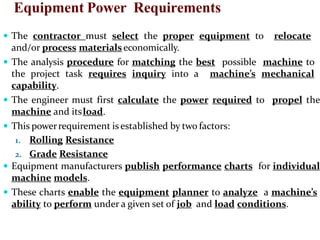 Machine Power Requirements Che 10 engineering fundamental | PPTX