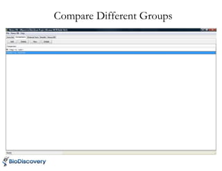 Compare Different Groups
 