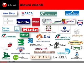 Alcuni clienti

www.itconsult.it - © it Consult 2013

 