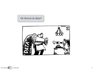 Or drown in data?




                    7
 