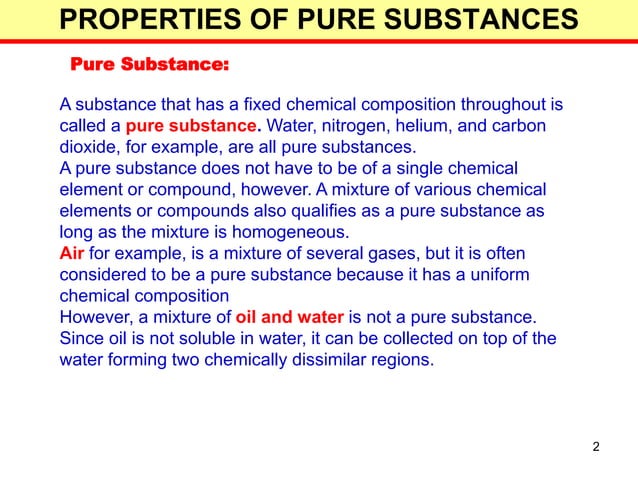 Thermodynamics (Properties of pure substance) | PPT