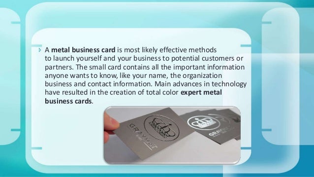Cheap Metal Business Cards The Fantastic Bination
