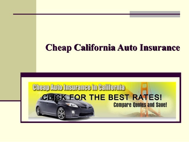 Cheap Auto Insurance in California