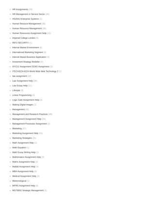 (15)
(45)
(1)
(30)
(30)
(15)
(6)
(1)
(6)
(4)
(3)
(5)
(2)
(1)
(18)
(36)
(11)
(3)
(2)
(3)
(1)
(36)
(49)
(50)
(2)
(37)
(53)
(31)
(2)
(1)
(1)
(3)
(3)
(4)
(4)
(3)
(1)
(4)
(1)
HR Assignments
HR Management in Service Sector
HS2041 Enterprise Systems
Human Resouce Management
Human Resource Management
Human Resources Assignment Help
Imperial College London
INFO SECURITY
Internal Market Environment
International Marketing Segment
Internet Based Business Application
Investment Strategy Modeller
ISY211 Assignment OOAD Assignment
ITECH3224-6224 World Wide Web Technology 2
law assignment
Law Assignment Help
Law Essay Help
Lifestyle
Linear Programming
Logic Gate Assignment Help
Making Digital Images
Management
Management and Research Practices
Management Assignment Help
Management Processes Assignment
Marketing
Marketing Assignment Help
Marketing Strategies
Math Assignment Help
Math Equation
Math Essay Writing Help
Mathematics Assignment Help
Maths Assignment Help
Matlab Assignment Help
MBA Assignment Help
Medical Assignment Help
Meteorological
MFRD Assignment Help
MGT8002 Strategic Management
 