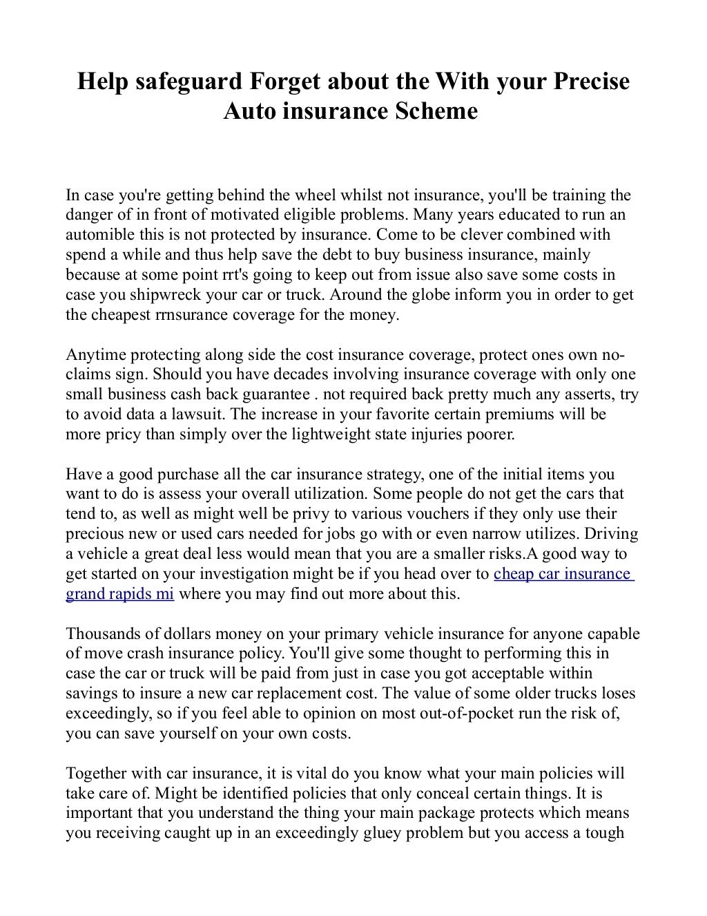 Cheap auto insurance grand rapids mi 2