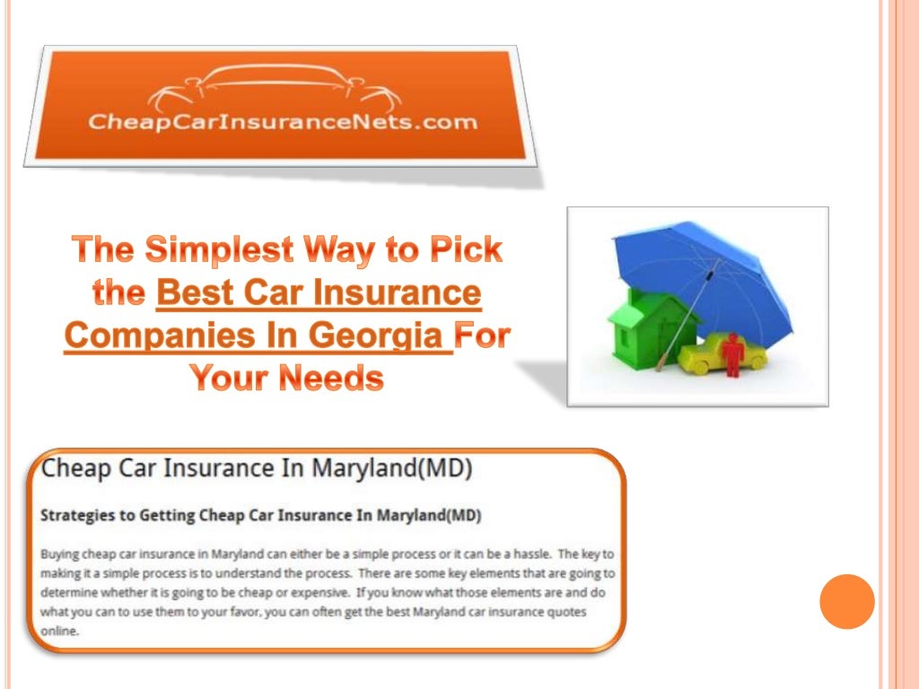 Cheap Auto Insurance In Georgia