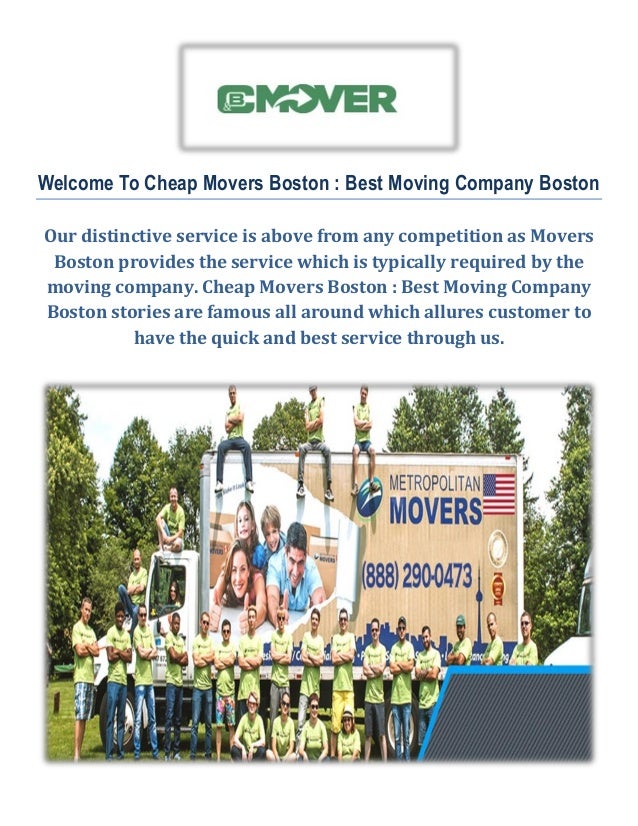 Cheap & Best Movers in Boston, MA
