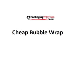 Cheap bubble wrap