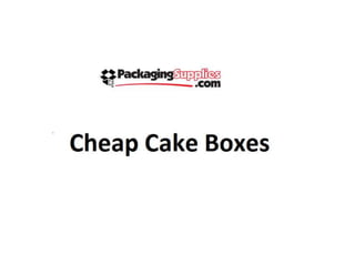 Cheap cake boxes