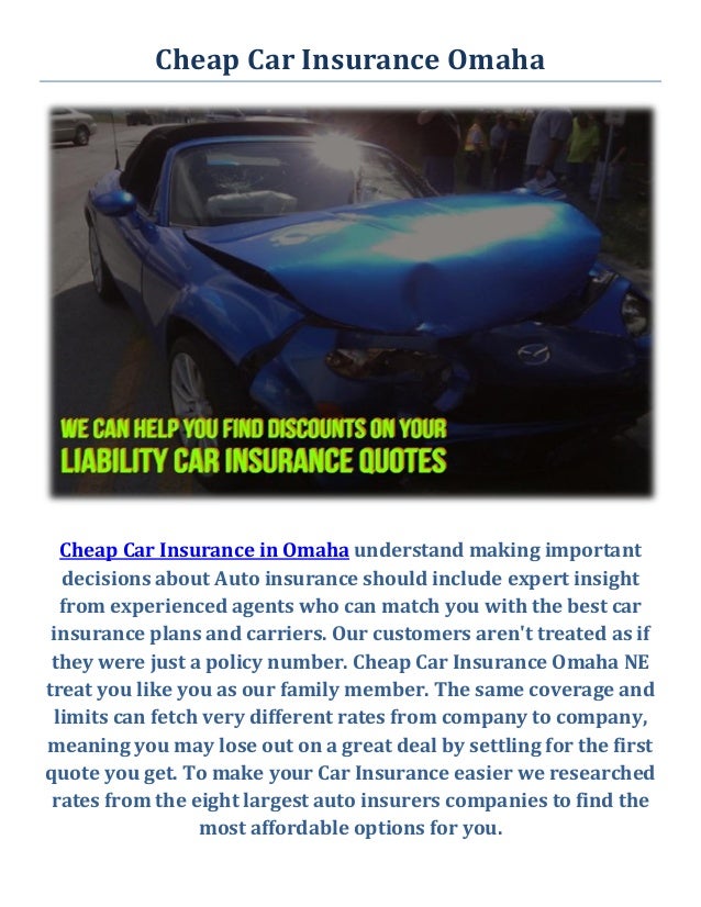 Cheap Car Insurance In Omaha Ne