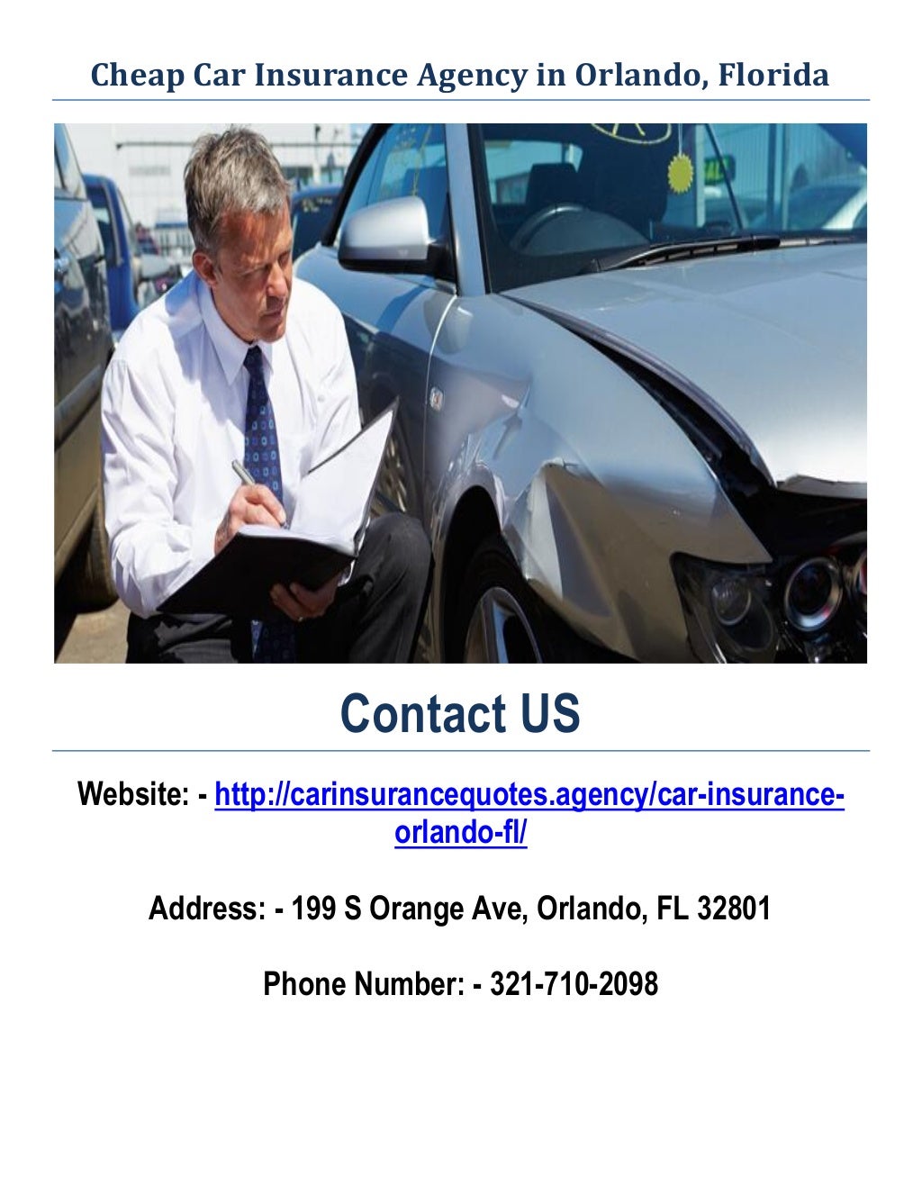 Cheap Car Insurance in Orlando, FL