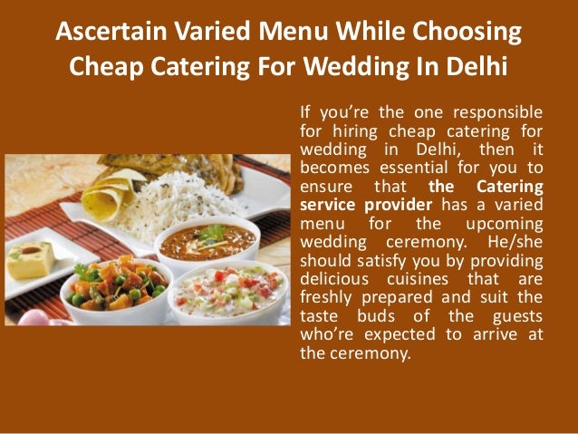Cheap Catering For Wedding In Delhi
